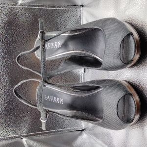 Lauren Ralph Lauren Black Sling back Heels